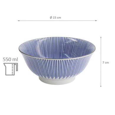 TDS, Rice Bowl, Kotobuki, Mixed Bowls, Ø 14.8 x 6.8 cm - Item no 7011