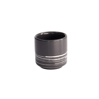 TDS, Sake cup, Black Maru, Ø 4.5x5cm 50ml, Item No. 7492