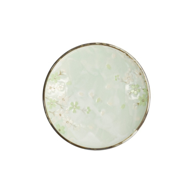 Teller Green Cosmos, Steinzeug, Ø 19,5 cm, Art.-Nr. 7801
