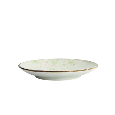 TDS, Plate, Green Cosmos, Ø 19.5cmx3cm, Item No. 7801