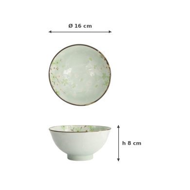 Reisschale Green Cosmos, Steinzeug, 600 ml, Art.-Nr. 7811