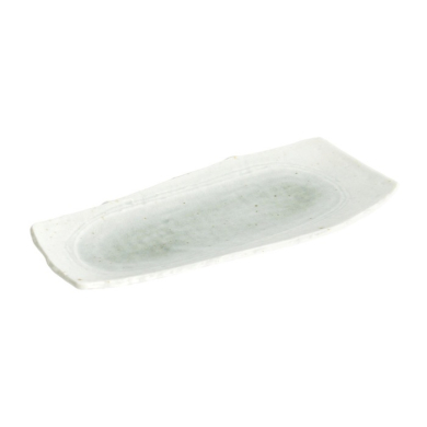 Servierplatte Mino Craft Weiß/Grün, Steinzeug, 32,4 × 16 cm, Art.-Nr. 7850