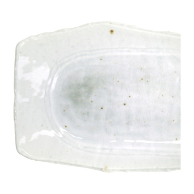 Servierplatte Mino Craft Weiß/Grün, Steinzeug, 32,4 × 16 cm, Art.-Nr. 7850