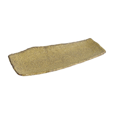 Serving Plate Mino Craft Brown, Stoneware, 32.4 × 16 cm, Item No. 7851
