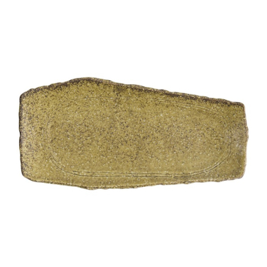 Serving Plate Mino Craft Brown, Stoneware, 32.4 × 16 cm, Item No. 7851
