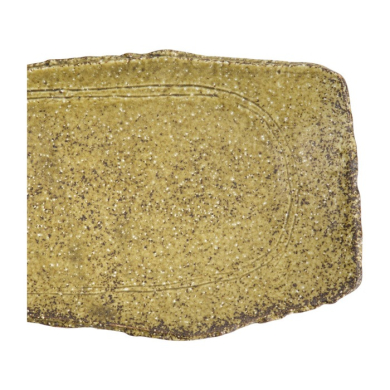 Serving Plate Mino Craft Brown, Stoneware, 32.4 × 16 cm, Item No. 7851
