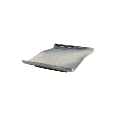 Sushi Plate Tajimi Blue, Grey, White, Stoneware, 21.7 × 15 × 2.5 cm, Item No. 7999