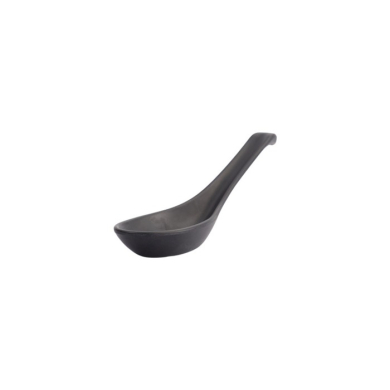 Soup Spoon Black, Melamine, 14.6 cm, Item No. 8015