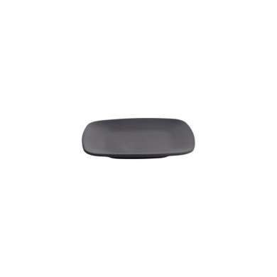 Square Plate Zen Black, Melamine, 14.3 × 14.3 × 1.7 cm, Item No. 8019