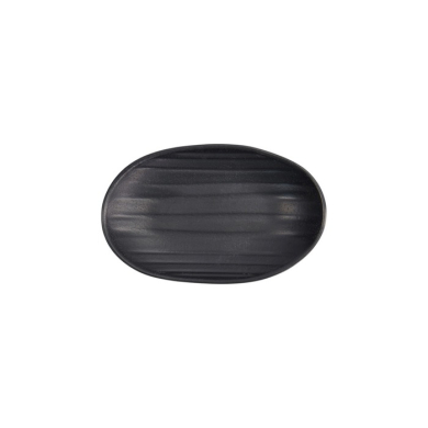 Rechteckiger Teller Zen Schwarz, Melamin, 18,4 × 11,4 × 2,8 cm, Art.-Nr. 8021