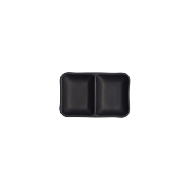 Sauce Bowl Black, Melamine, 13 × 8.5 × 3 cm, Item No. 8026