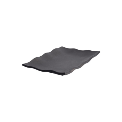 Serving Platter Zen Black, Melamine, 22.5 × 15 × 2.3 cm, Item No. 8554