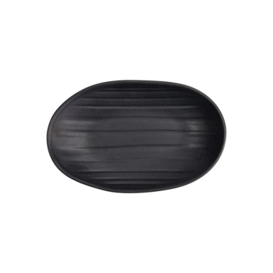 Sushi-Platte Zen Schwarz, Melamin, 23 × 14,5 × 3,5 cm, Art.-Nr. 8559