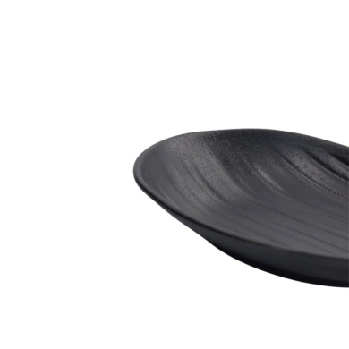 Sushi-Platte Zen Schwarz, Melamin, 23 × 14,5 × 3,5 cm, Art.-Nr. 8559
