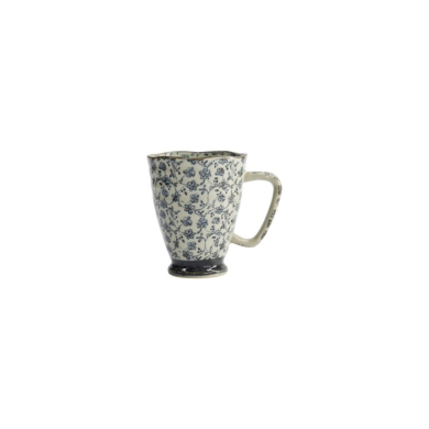 Tasse Flower Blau, Steinzeug, 400 ml, Art.-Nr. 8894