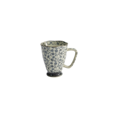 Tasse Flower Blau, Steinzeug, 400 ml, Art.-Nr. 8894