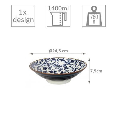 TDS, Schale, Fleur De Ligne, Ø 24,5 cm, Art.-Nr. 14147