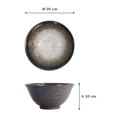 Noodle Bowl Mino Yaki, Stoneware, 1.4 L, Item No. 14454