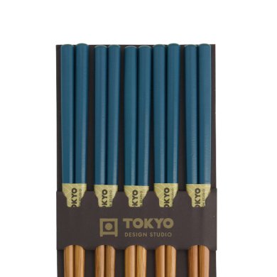 TDS, 5 Paar Essstäbchen, Bamboo Petrol, Art.-Nr. 14459