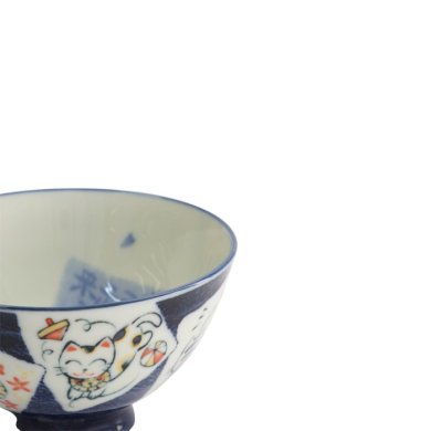 Bowl Kawaii Katze Neko Blue, Porcelain, 300 ml, Item No. 14972