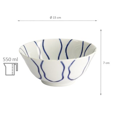 TDS, Bowl, Mixed Bowls, Ø 15x7cm, 500ml, Item No. 14991