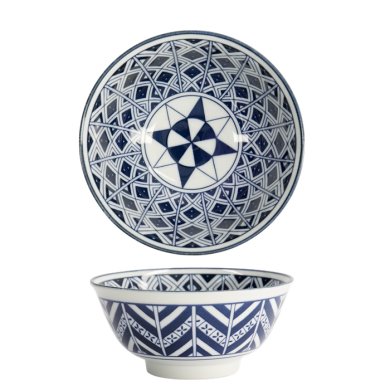 Reisschale Tokyo Blue Mixed Bowls, Porzellan, 550 ml