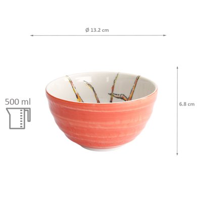 TDS, Bowl, Seafood, Ø 13.2 x 6.8 cm, 500 ml, Lobster, Red - Item No. 15485