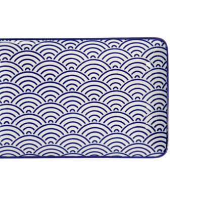 TDS, Sushi Platte, Nippon Blue, Waves, 21 x 13,5 cm - Art Nr. 15607