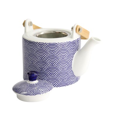 Teekanne Nippon Blue Dots Blau/Weiß, Porzellan, 800 ml, Art.-Nr. 15634