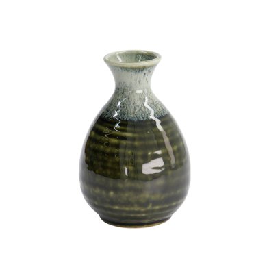 TDS, Sake Flasche, Weiß/Grün, Ø  8x12,5 cm, 300 ml, Art.-Nr. 15845