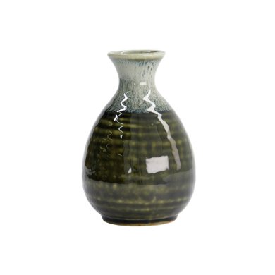 TDS, Sake Flasche, Weiß/Grün, Ø  8x12,5 cm, 300 ml, Art.-Nr. 15845