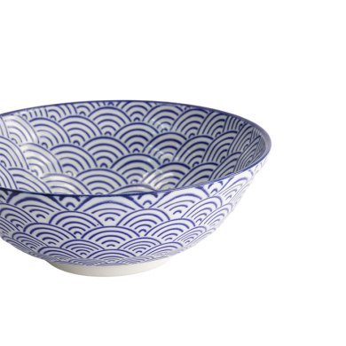 TDS, Ramen-Schale, Nippon Blue, Waves, Ø 21 x 7,8 cm 1000 ml - Art Nr. 16012