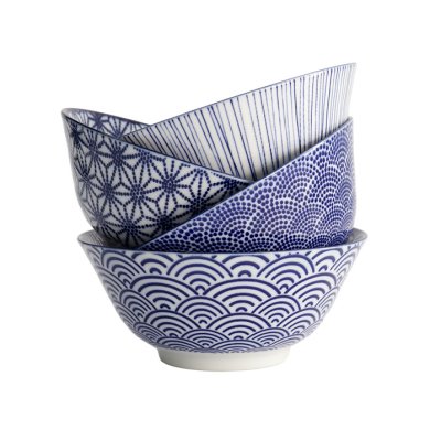 TDS, Tayo-Schalen Set, 4-tlg., Nippon Blue, Ø 15,2 x 6,7 cm 500 ml, Art.-Nr. 16039