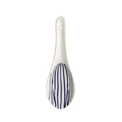 TDS, Soup Spoon, Nippon Blue, Lines, 13.8cm - Item No. 16163