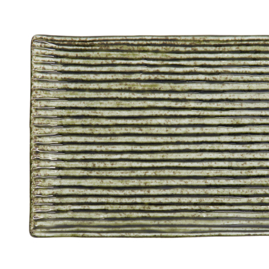 Sushi Plate Mino Craft Green, Porcelain, 23.8 × 15 cm, Item No. 16309