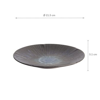 Plate Sky Blue, Porcelain, Ø 21.5 cm, Item No. 16388