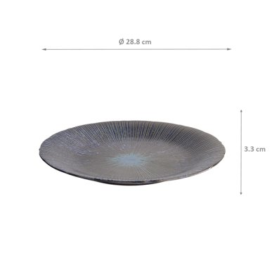 TDS, Plate, Sky Blue, Ø 28.8 x 3.3 cm, Item No. 16389