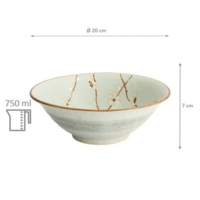 TDS, Ramen Bowl, Soshun Matte, Ø 20 cm, Item No. 16500
