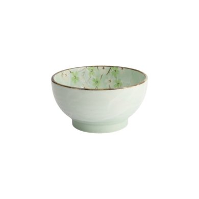 Rice Bowl Green Cosmos, Stoneware, 950 ml, Item No. 16503