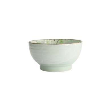 Rice Bowl Green Cosmos, Stoneware, 950 ml, Item No. 16503