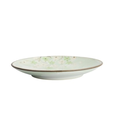 TDS, Plate, Green Cosmos, Ø 22.5x3cm, Item No. 16509
