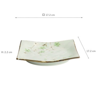 TDS, Teller, Green Cosmos, 17.5x17.5x2.2cm, Art.-Nr. 16511