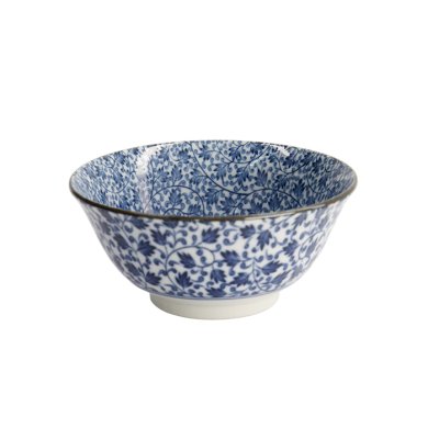 TDS, Bowl, Hana Blue Mixed Bowls, Ø 14.8 x 6.8 cm 550 ml, Karakusa - Item No. 16522