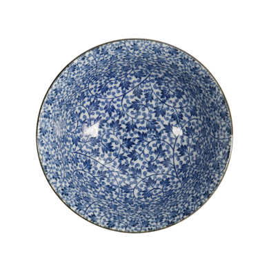 TDS, Bowl, Hana Blue Mixed Bowls, Ø 14.8 x 6.8 cm 550 ml, Karakusa - Item No. 16522