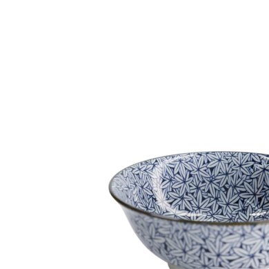 Ramen Bowl Hana Blue Mixed Bowls Momiji Maple, Porcelain, 1.2 l, Item No. 16540