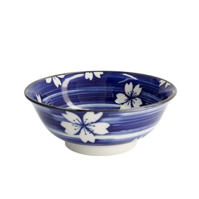 TDS, Ramen-Schale, Mixed Bowls, Ø 20,5 x 8 cm 1200 ml, Hakeme Sakura, Art Nr. 16541
