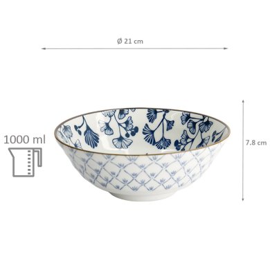 TDS, 2 Noodle Bowls, Flora Japonica, Ø 20.3 cm