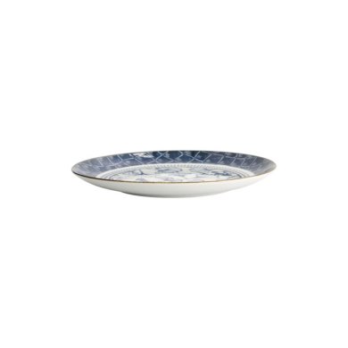 Plate Flora Japonica Gingko Blue, White, Porcelain, Ø 20.6 cm, Item No. 16716