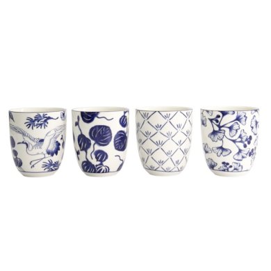 Tea Cup Set Flora Japonica, 4-piece, Porcelain, 170 ml, Item No. 16728
