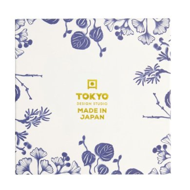 Teller-Set Flora Japonica Blau/Weiß in Geschenkbox, 4-tlg., Porzellan, Ø 20,6 cm, Art.-Nr. 16852